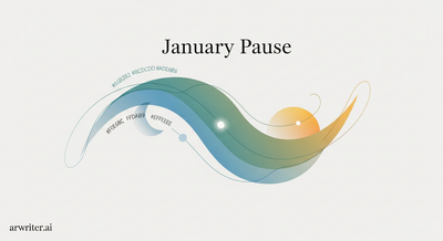 شخص مرتاح يجلس على أريكة دافئة تحت بطانية، مع كوب من مشروب ساخن في يده، ينظر بهدوء من النافذة إلى يوم شتوي.